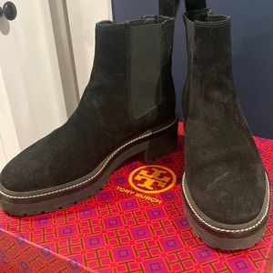 Tory Burch lug boots size 6
